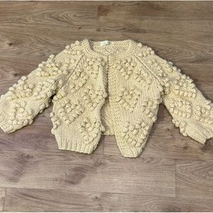 Chunky Knit Cream Cardigan
